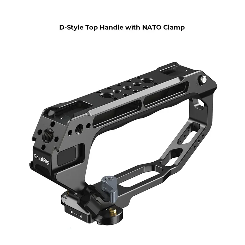 

Верхняя ручка SmallRig D-стиля с зажимом НАТО. Несколько монтажных интерфейсов с направляющей НАТО. Можно крепить микрофоны Magic Arm 5661.