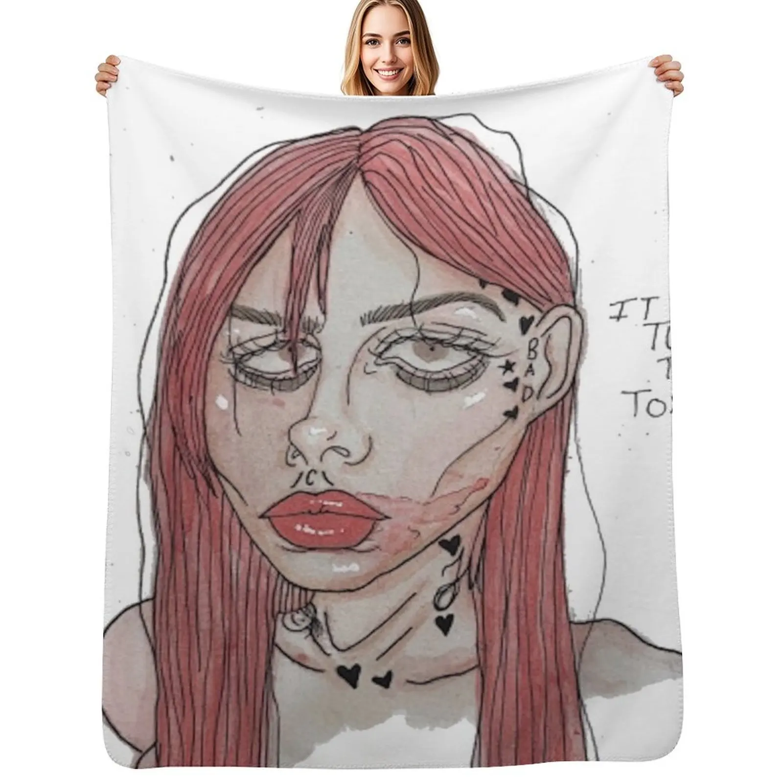 Crazy Girls - Toopoor Throw Blanket Large Sleeping Bag Warm decorative Summer Hair Blankets