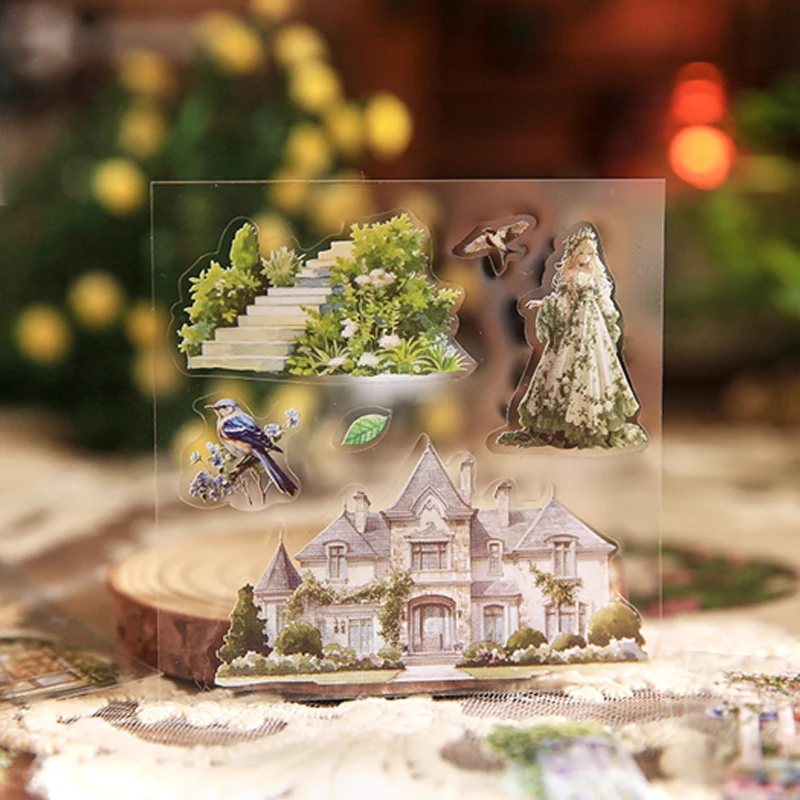 Mr Paper 100pcs/bag World Creation Series Stickers Gift Box Vintage European and American Style Stickers DIY Handbook Scrapbook