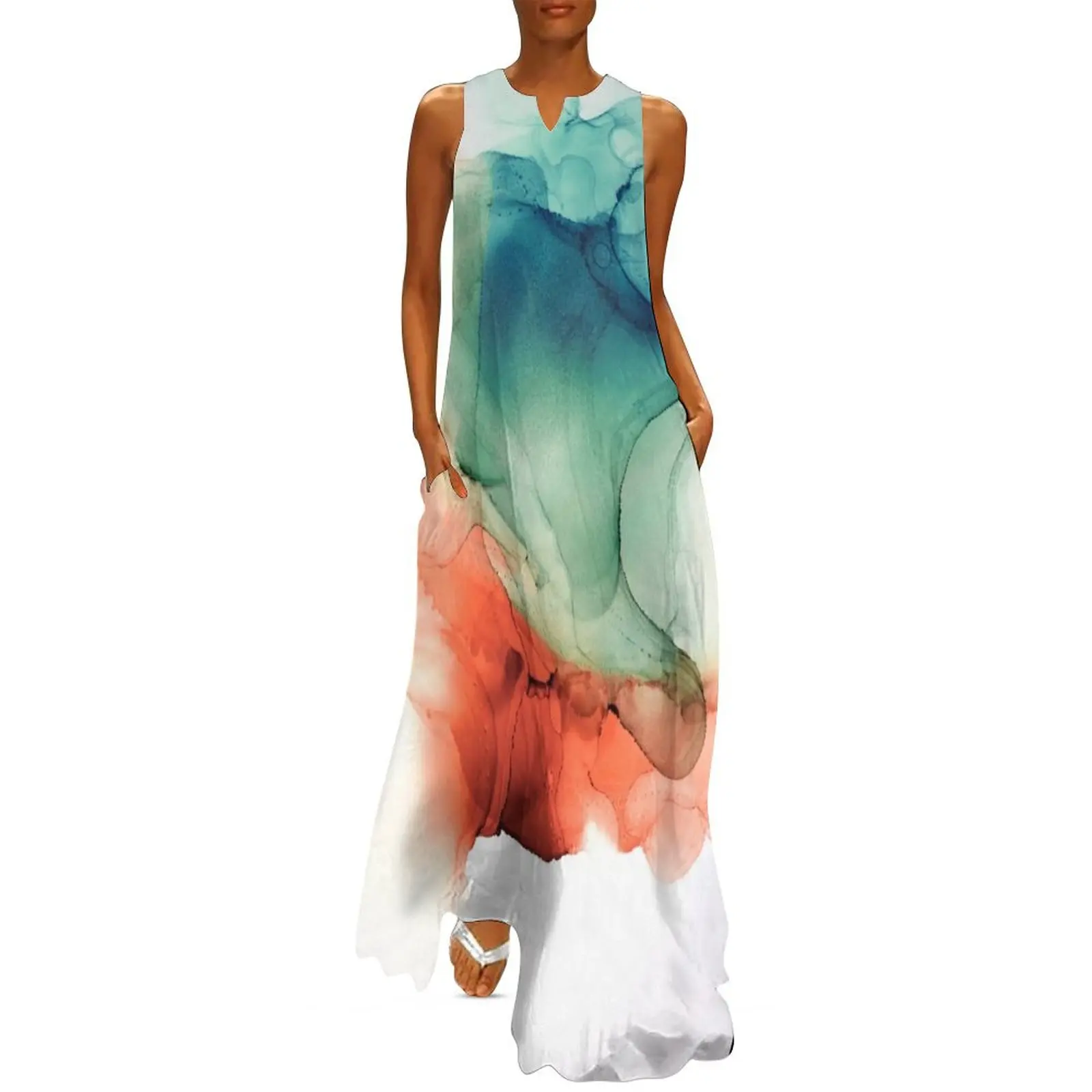 

Fire and Water Long Dress women's summer dresses 2025 Dress vintage Dress