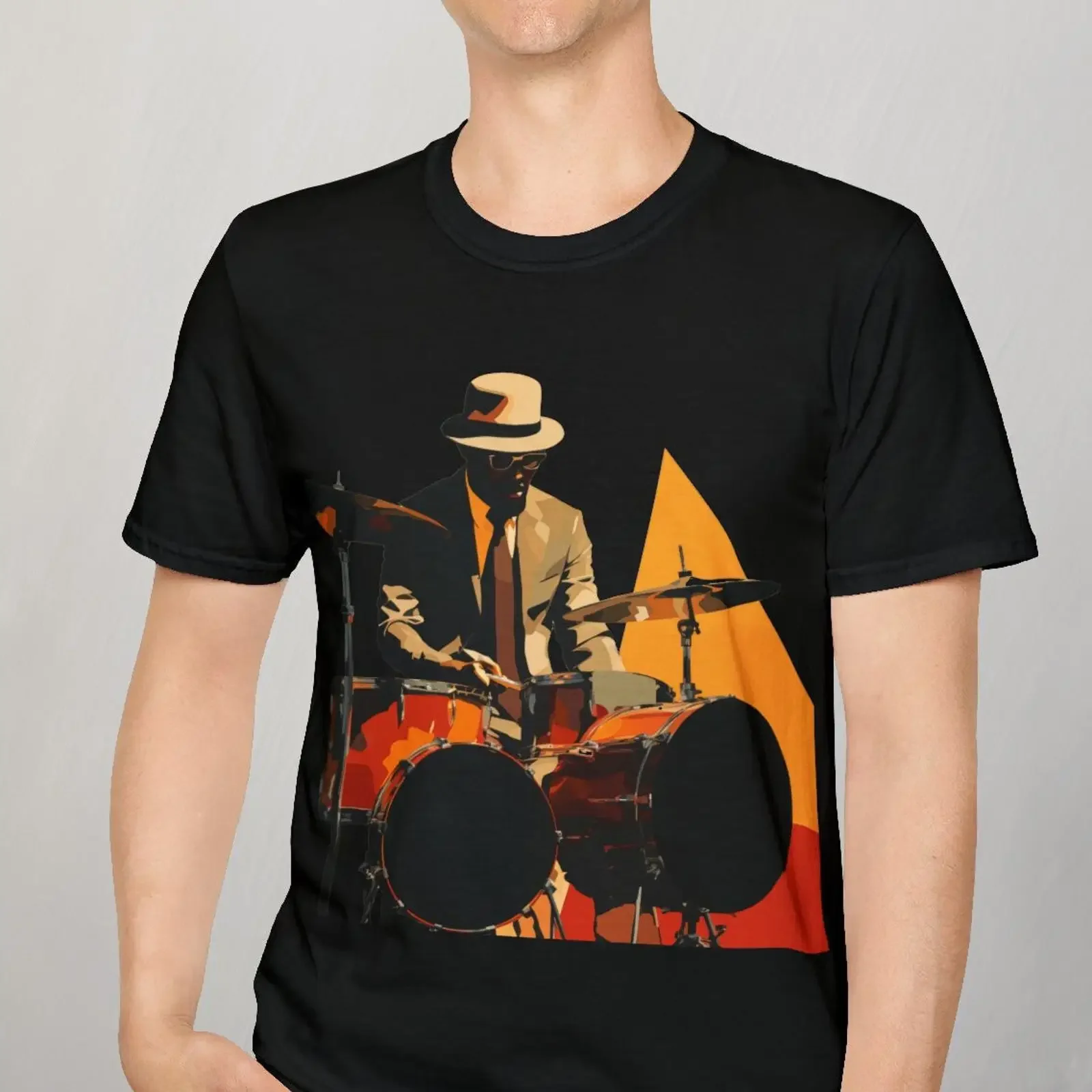 Rhythm and Style Classic Drum Player T Shirt for Jazz Aficionados Musicians Softstyle vintage Washed Unisex Comfortable Casual