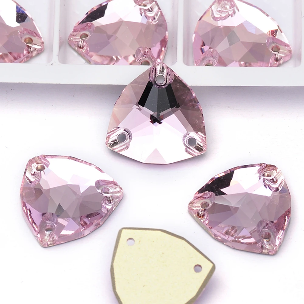 PUBRILEX K9 Glas Trilliant Flatback Strasssteine zum Aufnähen, DIY-Näh- und Basteldekorationen, Kristalle für Kleidung, Kleider und Bekleidung – Detail 9