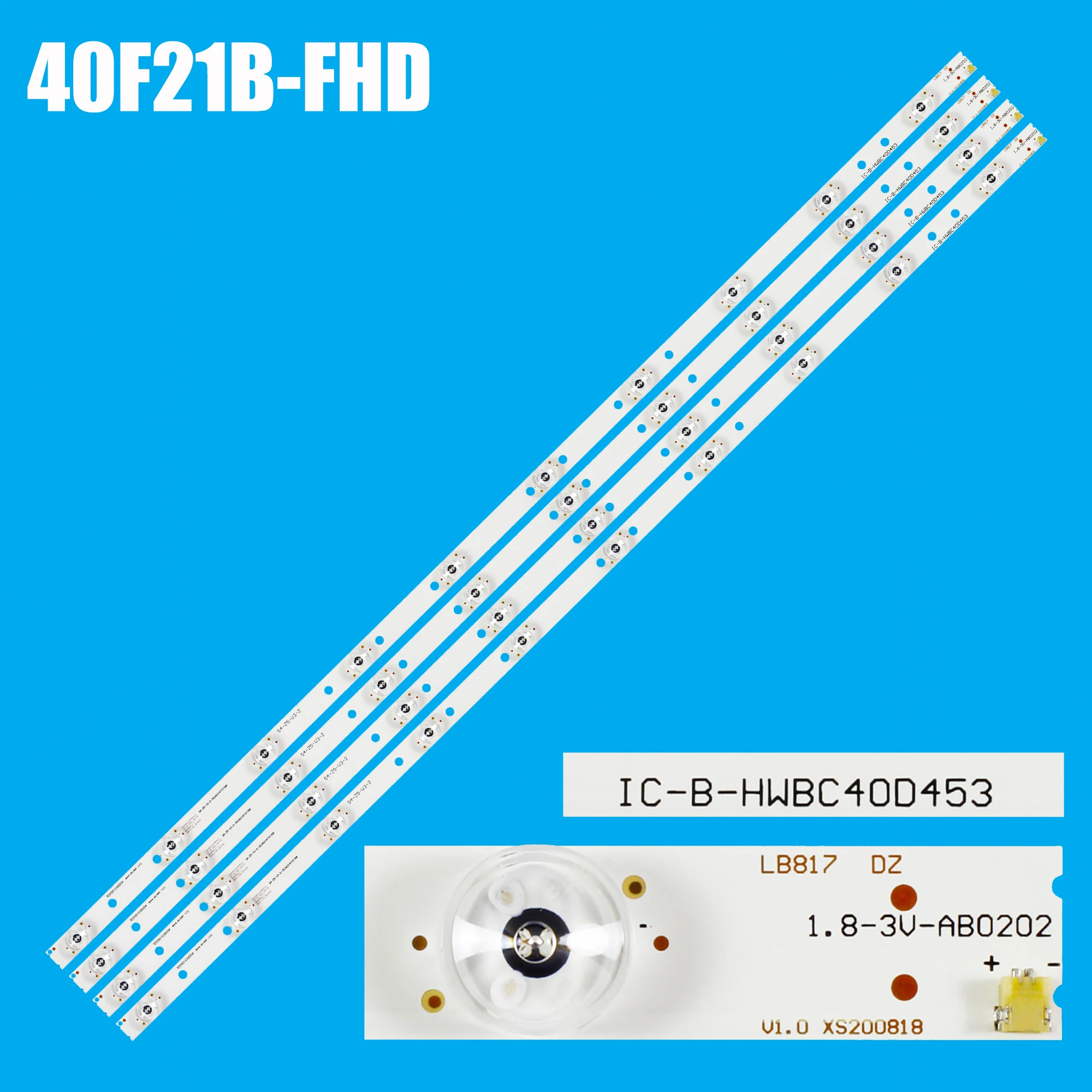 kit retroiluminacao led para 40 233fdvd ba40l233bfbkue b40a234tc s4 z5 v32 40 233f 40 233i v400h1j v400hj6 pe1 ic b hwbc40d453 10 01