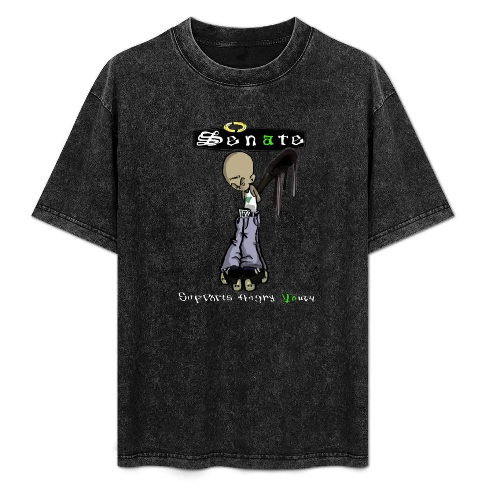 

senate supports angry youth T-Shirt Tough Fabric Work Tee