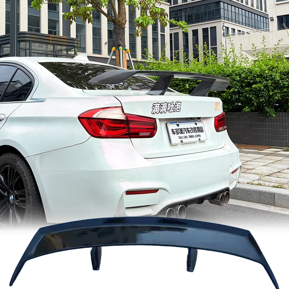 For BMW 3 Series E36 E46 E90 E93 F30 F35 M3 Carbon Fiber Trunk Spoiler Auto Exterior Tuning Accessories