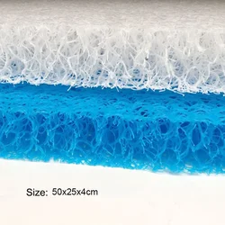 50cmx25cmx4cm Aquarium Filter Super Thick Biochemical Filter Plastic Sponge for Aquarium Fish Tank Bio Cotton Foam Skimmer