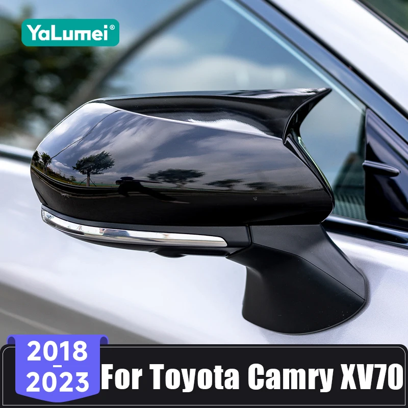 Für Toyota Camry XV 70 2018 2019 2020 2021 2022 2023 ABS Auto Rückspiegel Trim Abdeckung Dekorative Shell Schutz kappe