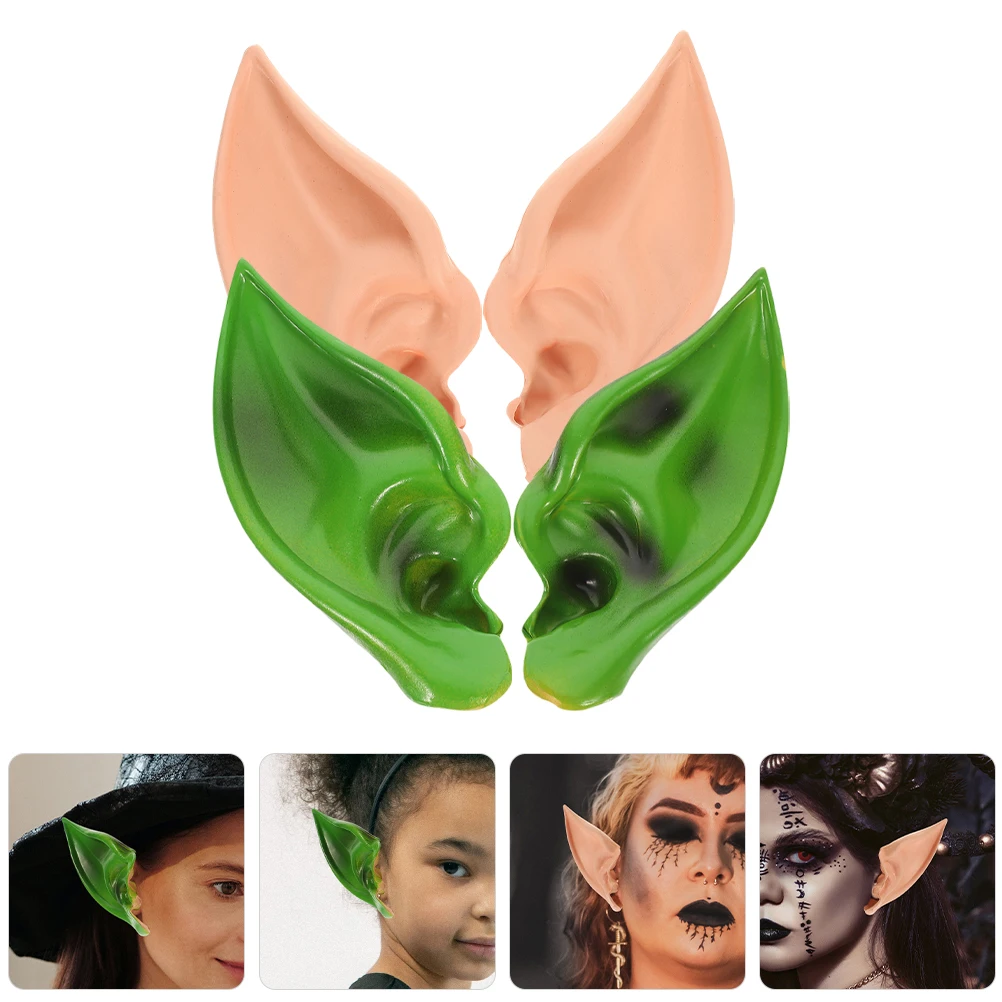 

Lifelike Elf Costume Accessories For Halloween Cosplay Party Masquerade Roleplay Durable Fairy Props Carnival Fancy Dress