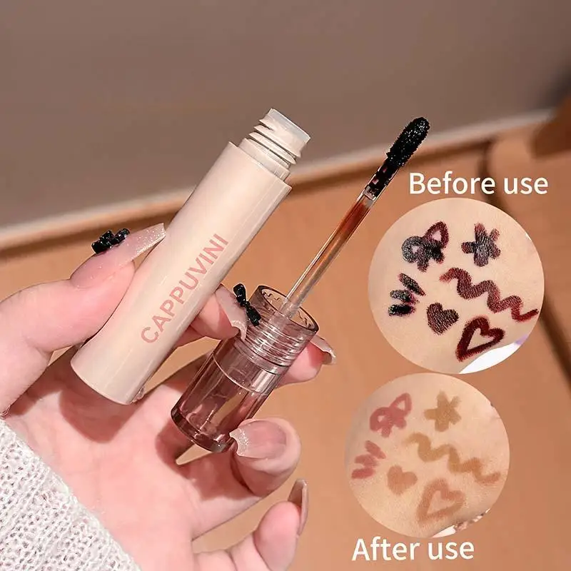 Cappuvini Lucidalabbra staccabile naturale Trucco naturale a lunga durata Tinta labbra facile da applicare