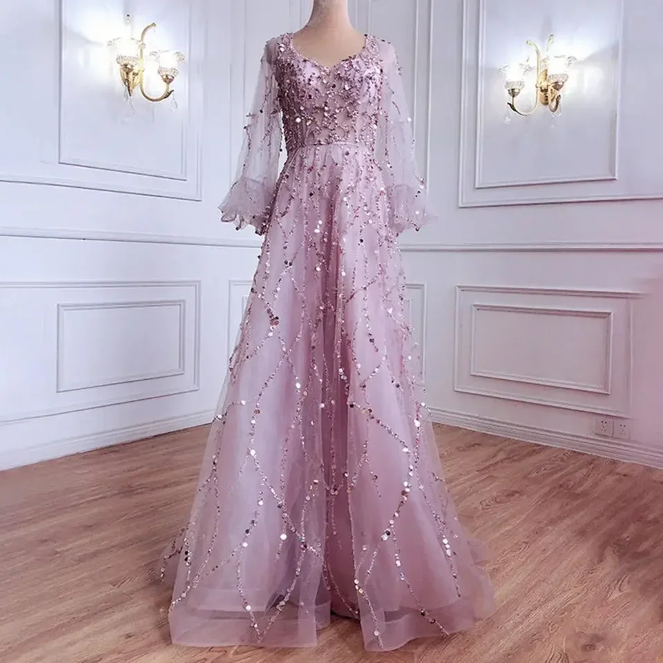 French Vinatge Evening Party Long Dresses Sequin Women A-line Princess Dress Lantern Sleeve Spring Summer Robe Prom Halloween