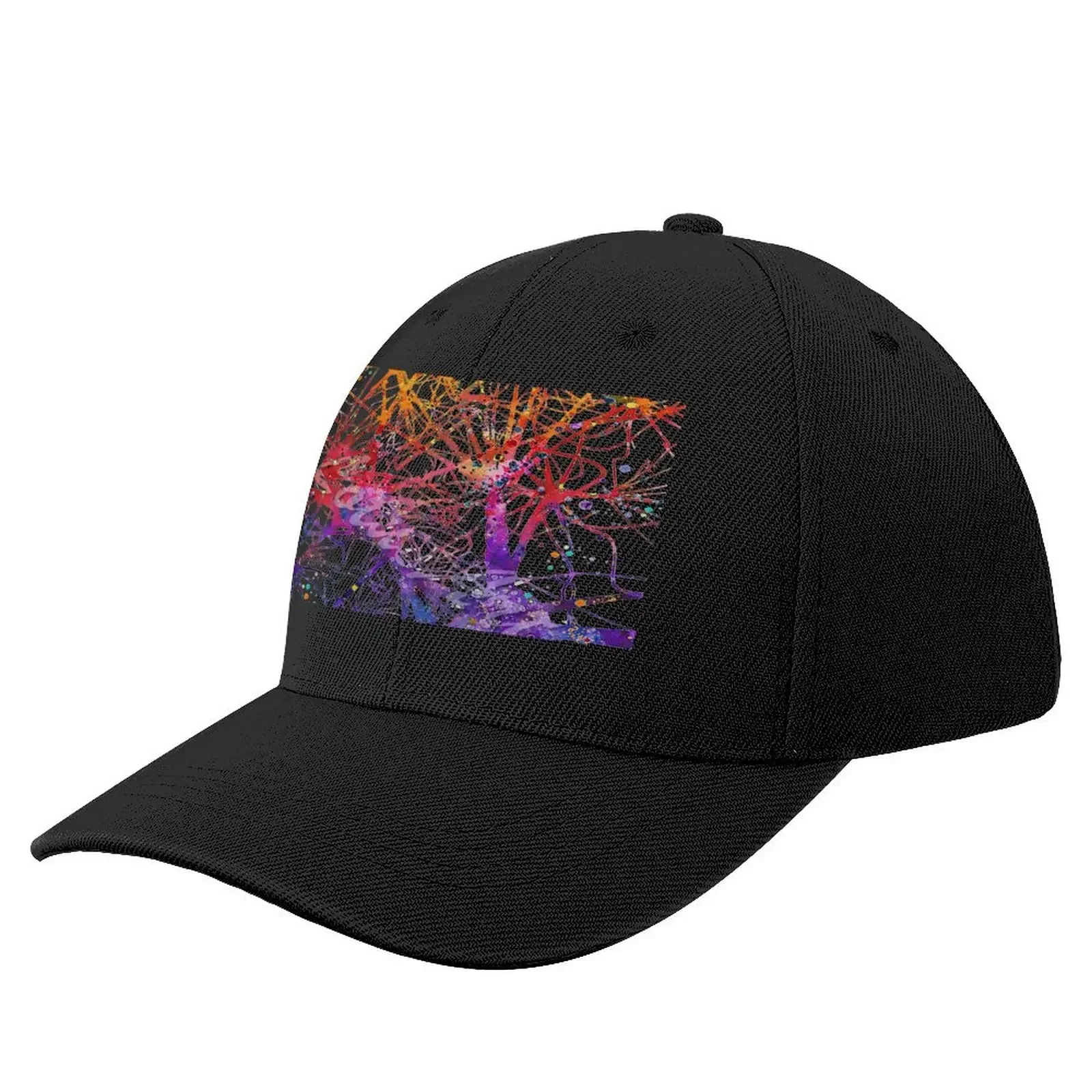 Mindgazing - Neuron and Astrocyte Spiral Baseball Cap fishing hat Hat Man Luxury Luxury Woman Men's