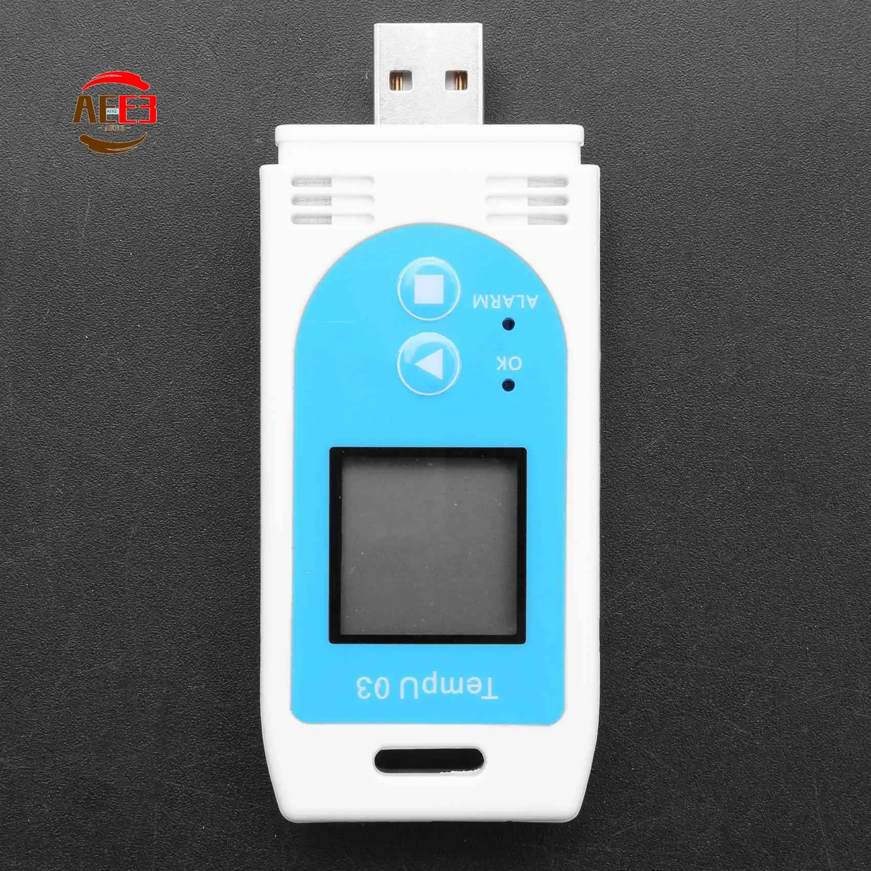 AEE3-USB Temperature Humidity Data Logger Reusable RH TEMP Data Logger Recorder Humiture Recording Meter With 12,000 Record Capa