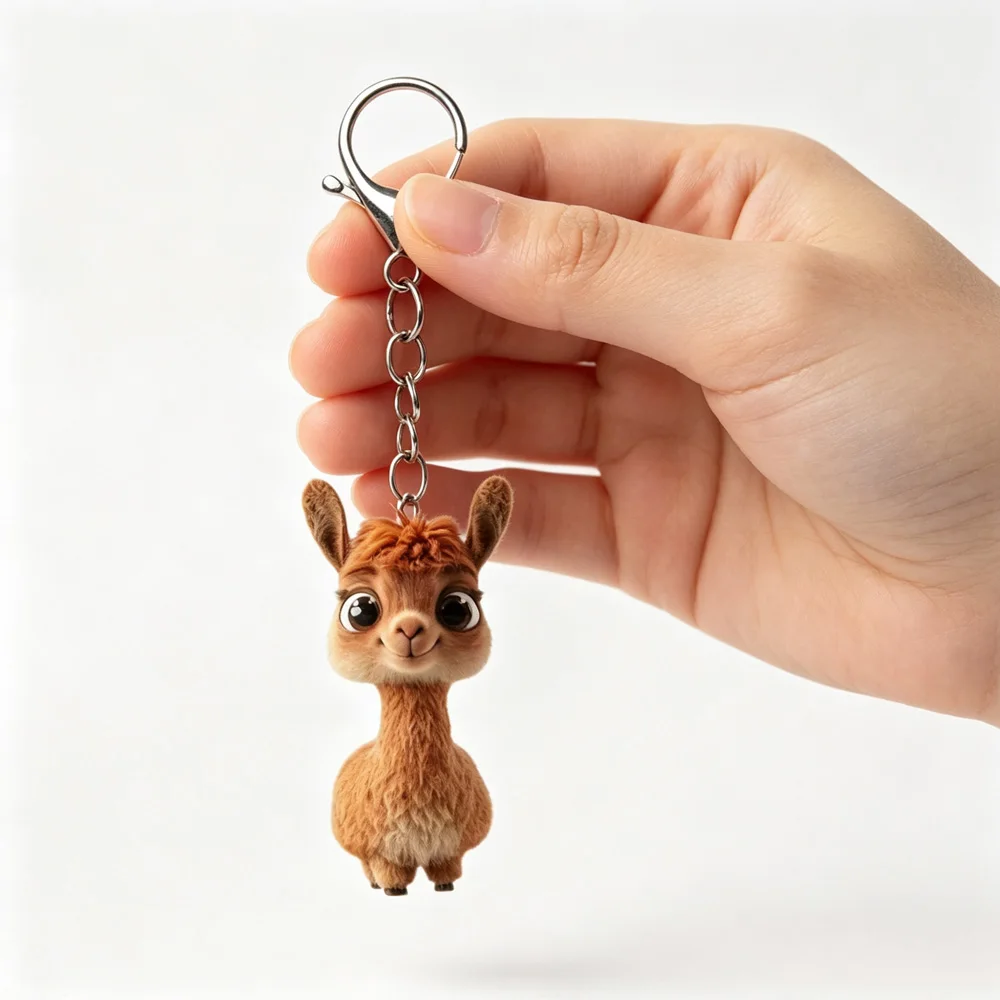 New Creative Cute Acrylic Decorative Pendant Perfect Christmas Decoration Car Keychain Pendant