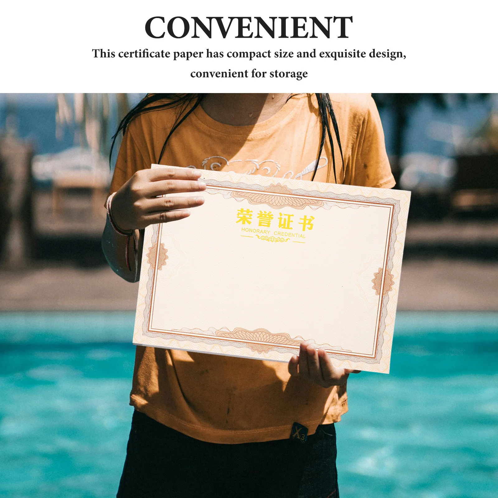 50 Stück leeres Zertifikatspapier für Auszeichnungen, Abschluss, Ehre, Diplom-Papier, Schule, Anerkennung, leere Zertifikate