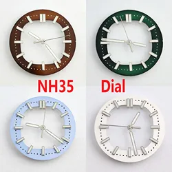 Watch dial green luminous suitable for N H 3 5 movements watch accessories repair tool