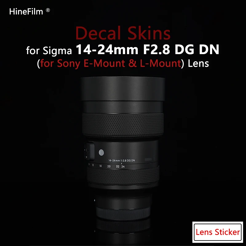 Sigma 1424 F2.8 for E / L mount Lens Decal Skin for Sigma 14-24mm F2.8 DG DN Art Lens Sticker Protective Warp Cover Film