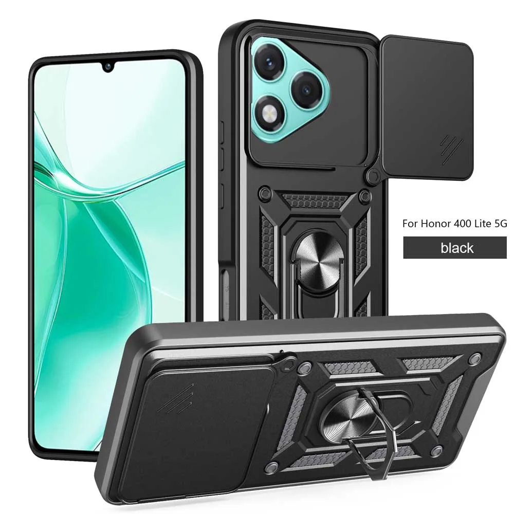 Für Honor 400 Globale Kamera Stoßfest Rüstung Fall Für Für Honor 400 Lite Honor 400 Pro Auto Magnetische Halter Ring Schützen Abdeckung