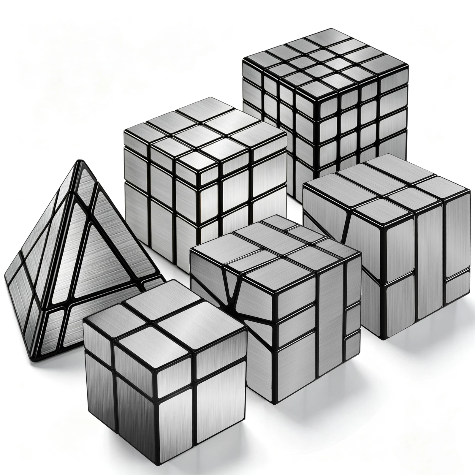Mirror Cube 2x2 3x3 4x4 5x5 Magic Tower & Mirror SQ-0 SQ-1, Speed Cube Brain Teaser Gift for Kids Party Supplies, Halloween Gift