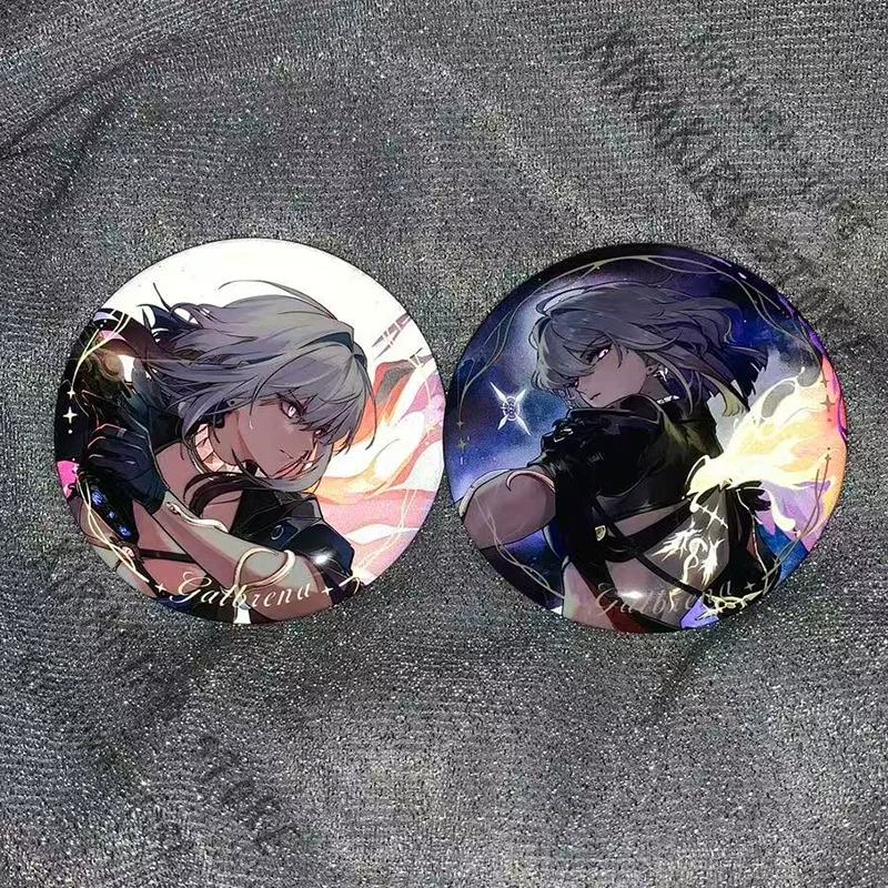 

Anime Wuthering Waves GALBRENR Double-flash Reflective Badge Tinplate Emblem Breastpin Medal Brooch Ornaments Collection Gift