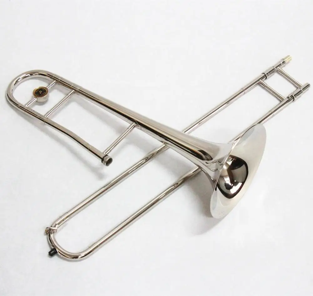 Professional Handmade Bb Key Slide Yellow Brass Nickel Plated Tenor Trombone