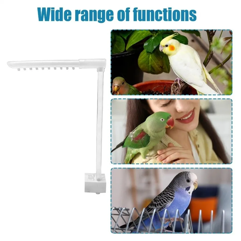 Bomba de Baño Automática para Loros, Bajo Ruido, Gran Flujo de Agua, Fuente para Baño de Aves, Ahorro de Energía, Circul