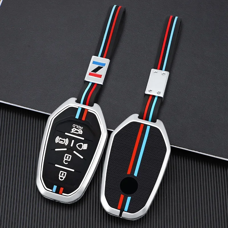 5 Buttons Car Smart Key Case Remote Auto Shell Fob Cover for Ssang Yong 2020 G4 Rexton SsangYong Series Car Interior Accessories