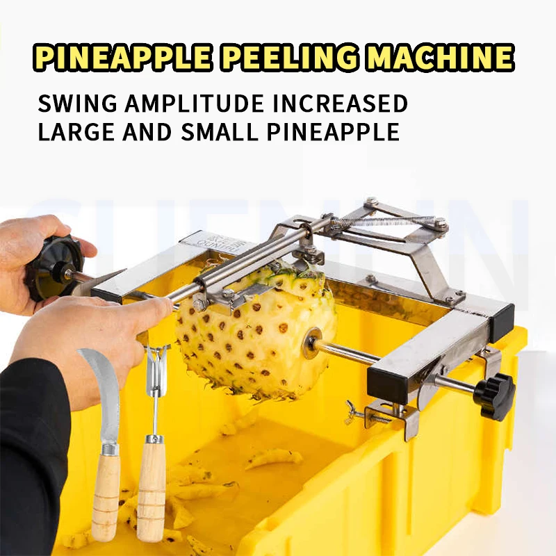 Commercial Pineapple Peeling Machine Stainless Steel Manual-automatic Pineapple Knife Fruit Peeler Pineapple Eye Remove Tool - Image 2