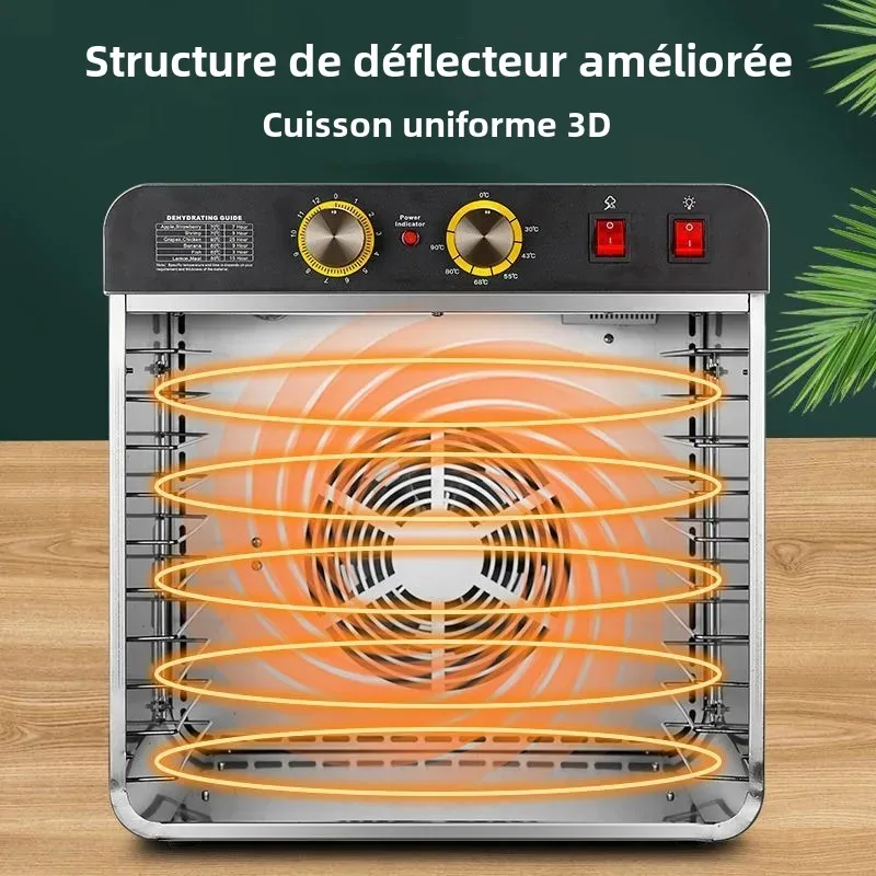 Image 6: Machine à Débond Alimentaire en Acier Inoxydable à 10 Couches, vaccoir Simple et Visualisé, avec Bouton de Synchronisation, pour Touriste et Commercial