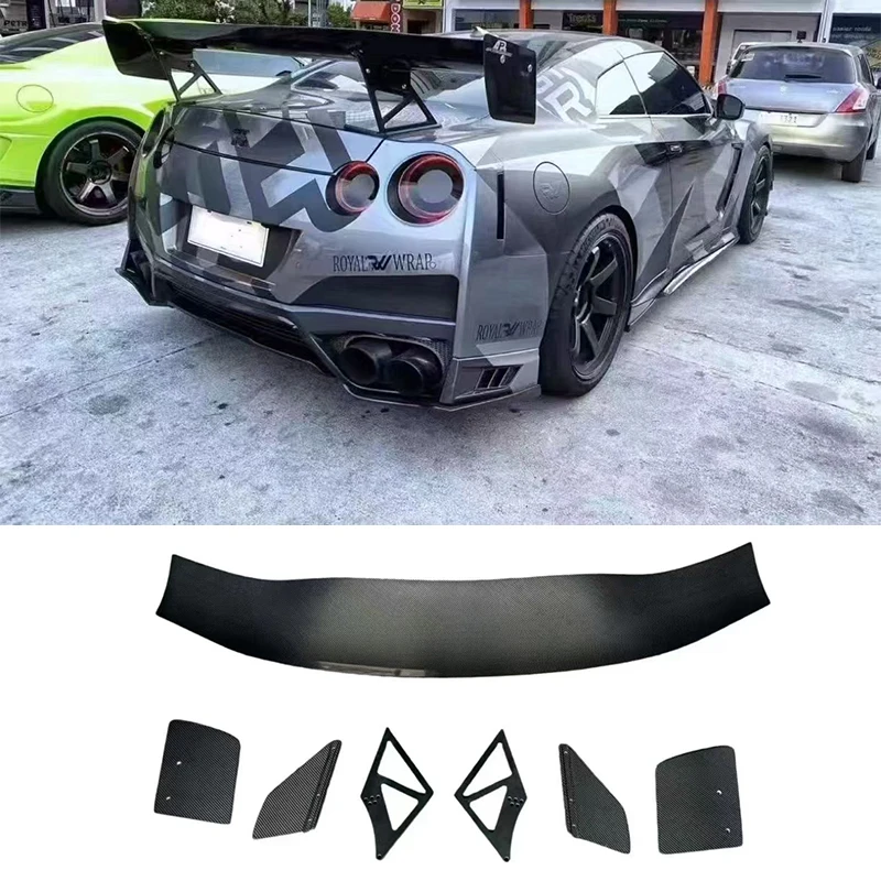 

For GTR R35 APR Style Carbon Fiber Rear Spoiler Rear Wing