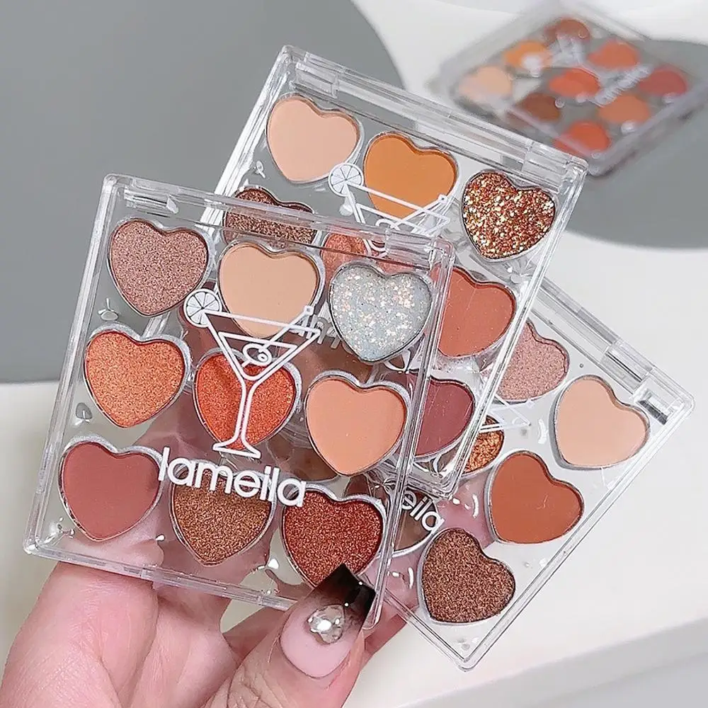 2025 جديد 7 جرام تسعة ألوان الحب عينيه برتقالي بني غرامة ماتي اللؤلؤ لوحة لامع اليقطين بيبلوم الأرض لوحة اييشادو G0F8 #1