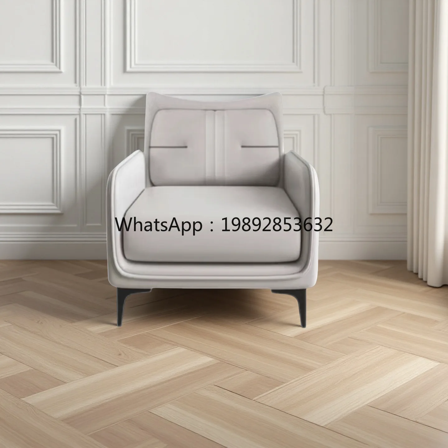 LYY Modern Minimalist Chair Office Sofa Reception Room Single Small Sofa Hotel Living Room Leisure Chair
