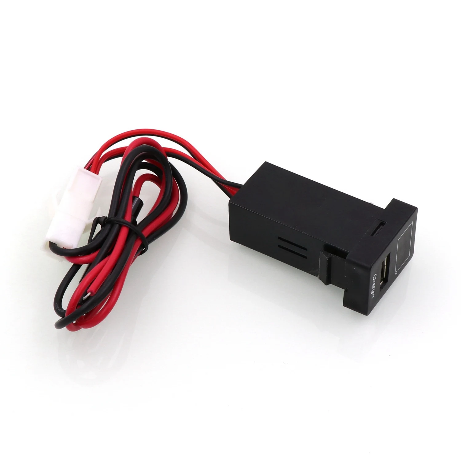 USB DC12V 5V 2.1A Socket Car Led Digital Voltage Display Voltage Meter Battery Monitor For TOYOTA