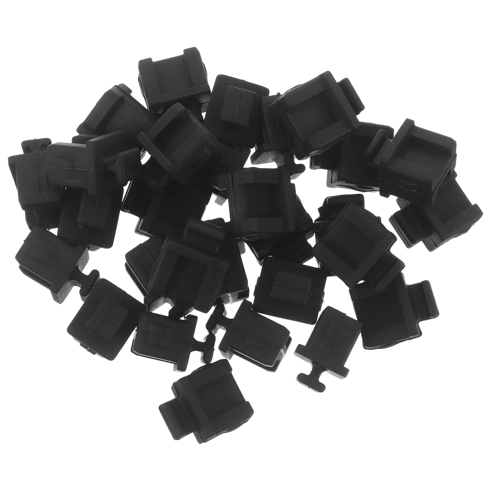 30Pcs Silicone Interface Dust Cover Sfp Port Protector for Fiber Optic Module Telecom Equipment Anti Dust Plug -Lasting