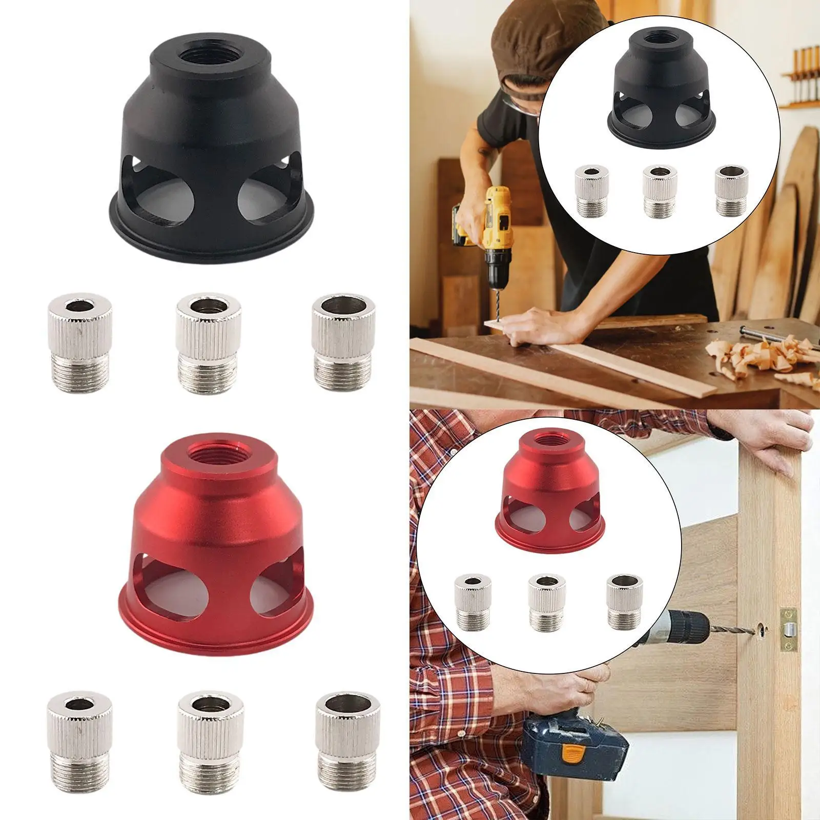 

6/8/10mm Jig Self Centering Drill Guide Kit Fixture Positioner Locator Tool