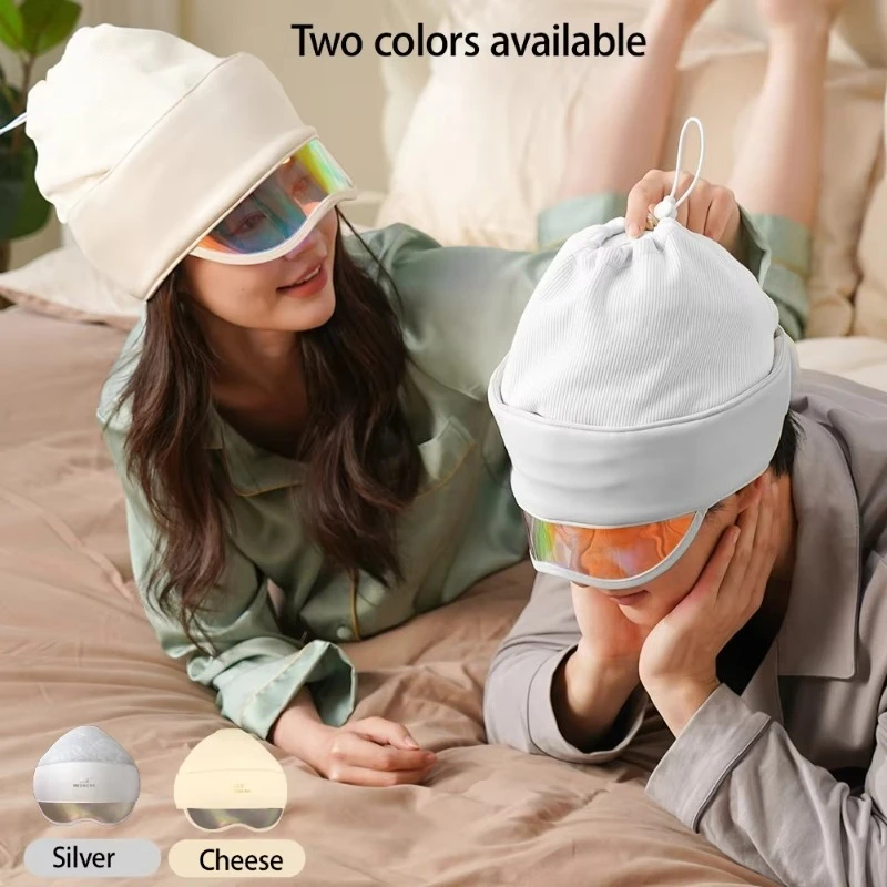 المنتج الرائج 2025 الوافدين الجدد خوذة ضغط الهواء الاسترخاء تدليك فروة الرأس التدفئة الكهربائية العلاج العين الأخطبوط رئيس مدلك