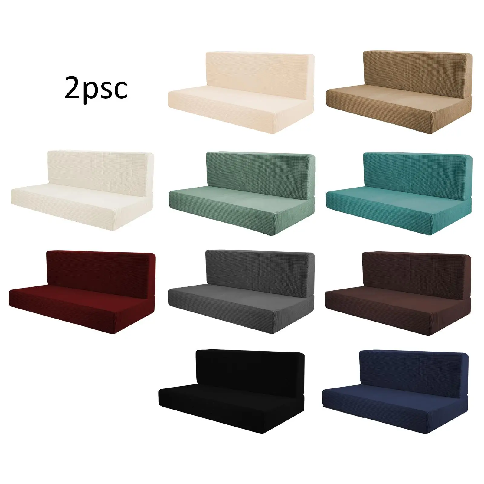 

4x RV Seat Covers Backrest Covers Comfort Camper Cushion Covers for Trailers