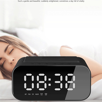 ABAN Bluetooth 5.0 Wireless Charger Computer Speaker Bluetooth Wireless Speaker LED Alarm Clock Audio Laptop Speaker