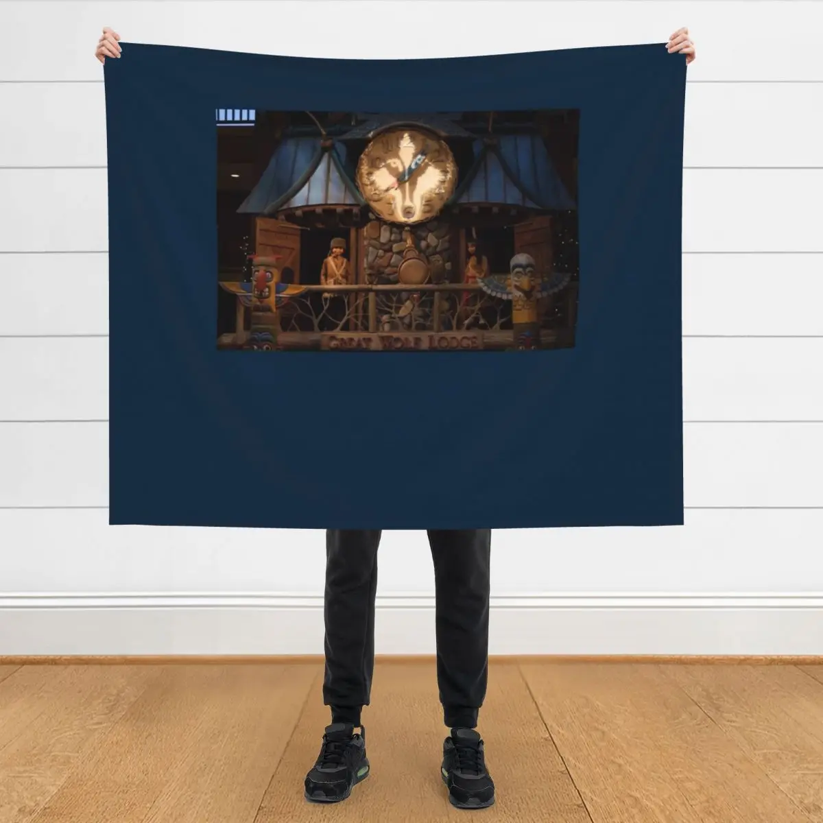 

Great Wolf Lodge Great Clock Tower Dells1 Throw Blanket Single Thin For Baby Blankets