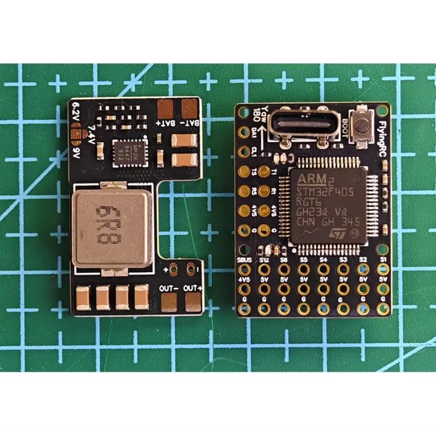 

FlyingRC F4Wing Mini MK1Фиксированный контроллер полета с крыльями F405 FC-40A ESC-BEC Поддержка AP/INAV/BF Прошивка для FPV RC Дрон с фиксированным крылом
