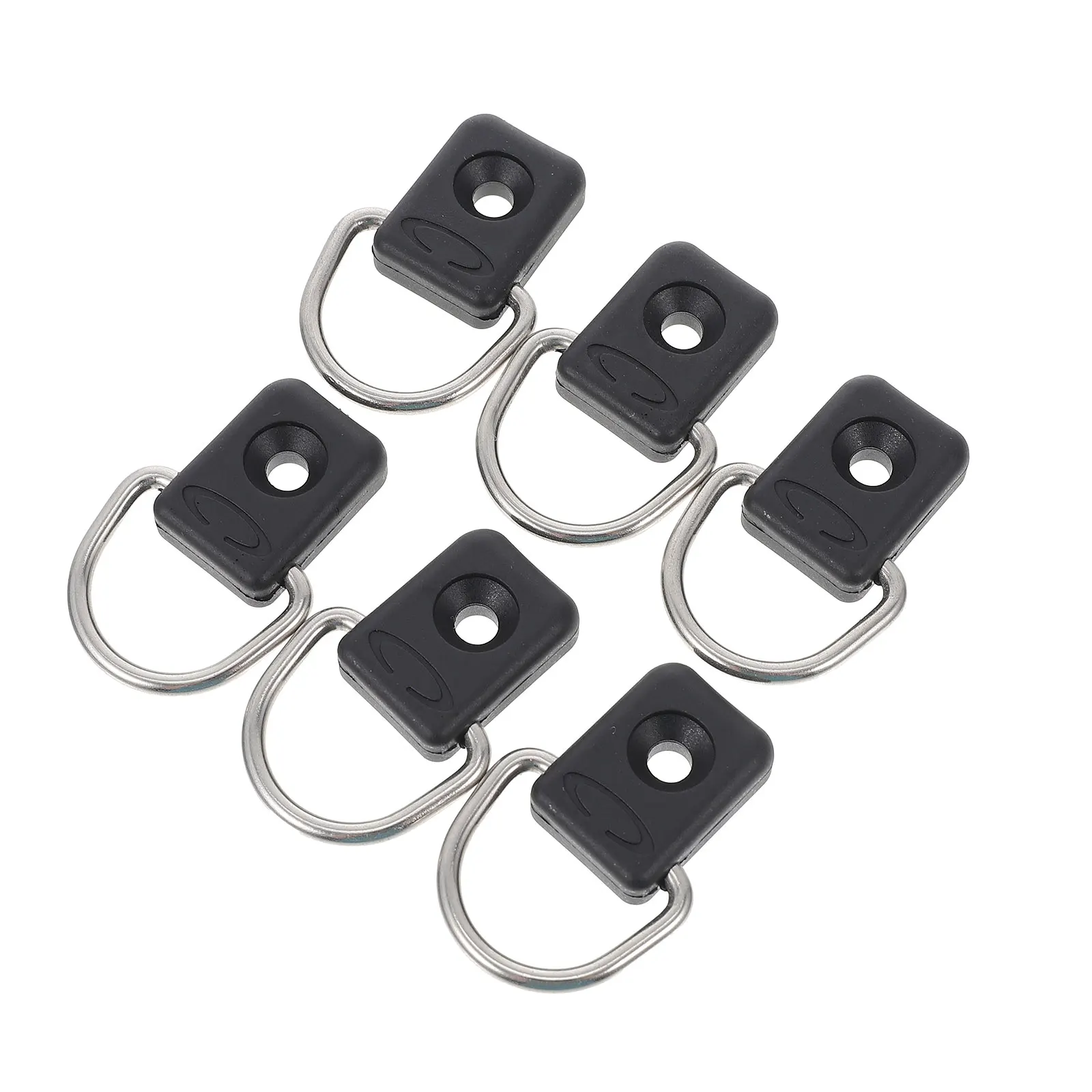 

6 set 6 Sets Kayak D Ring Buckle Elastic Rope Fishing Boat Accessories Canoe Cord Fixer D-Shaped Bungee Buckles Premium Material