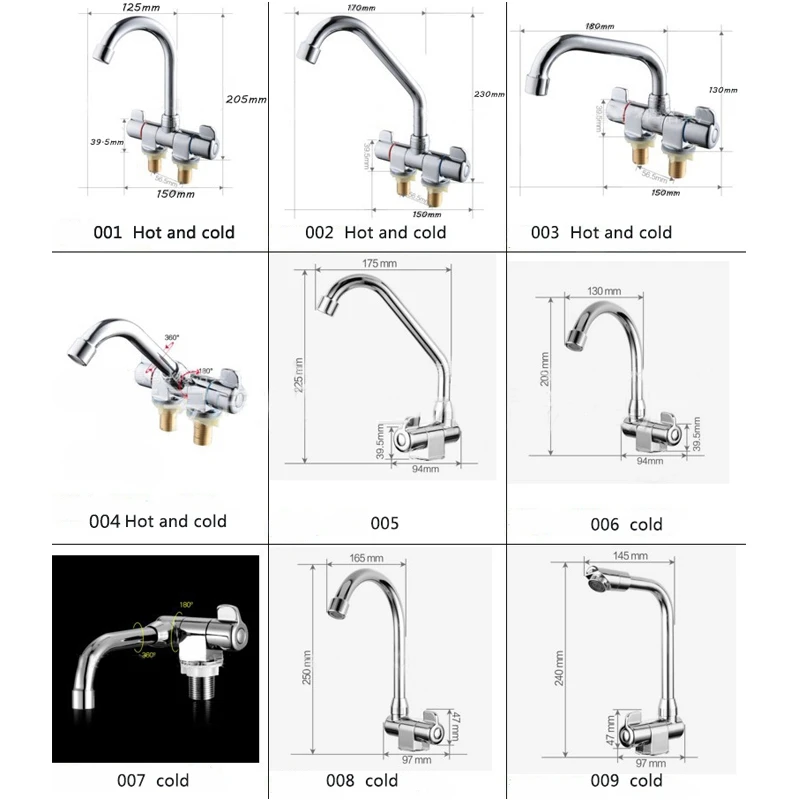 003 Heater Cold Heating Faucet Water Heater Kitchen Water Heater Hot Water Faucet For Bathroom Deck Caravan RV