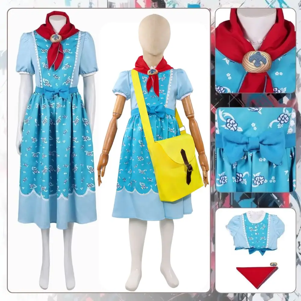 

Adult Kids Holly Wheeler Cosplay Fantasia Costume for Girls Dress Scarf TV ST Disguise Roleplay Outfits Halloween Carnival Suit