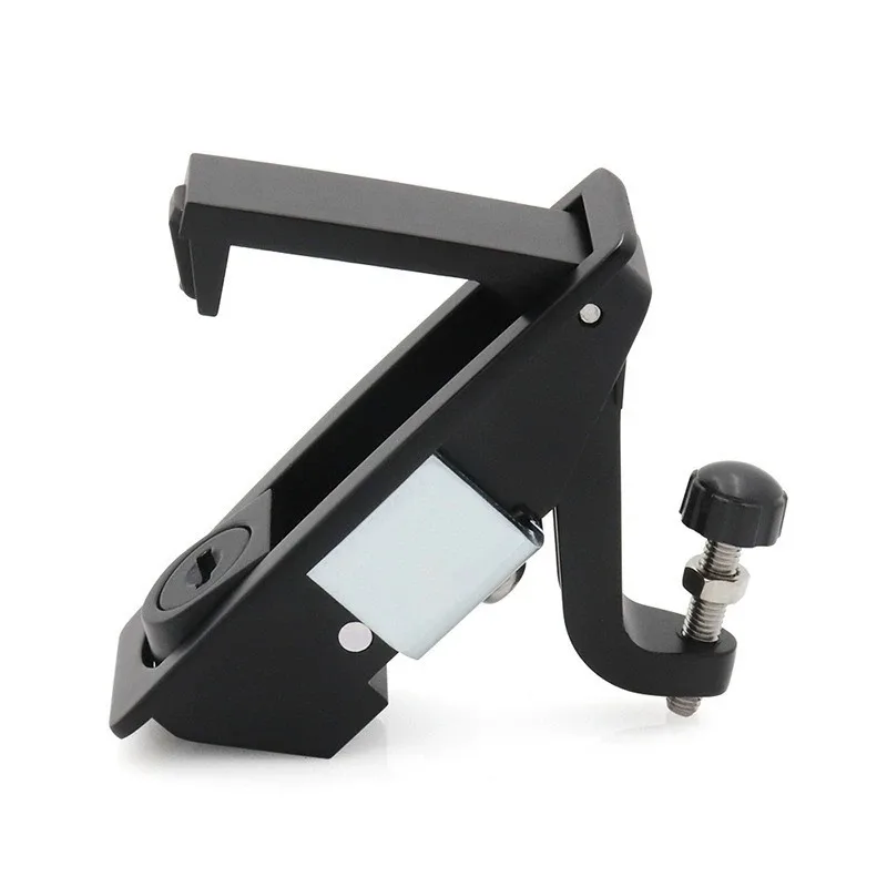 2PCS Compression Latch Lock Trigger Latch Lock Zinc Alloy Adjustable Lever Hand Operated Compression Latch Flush Black