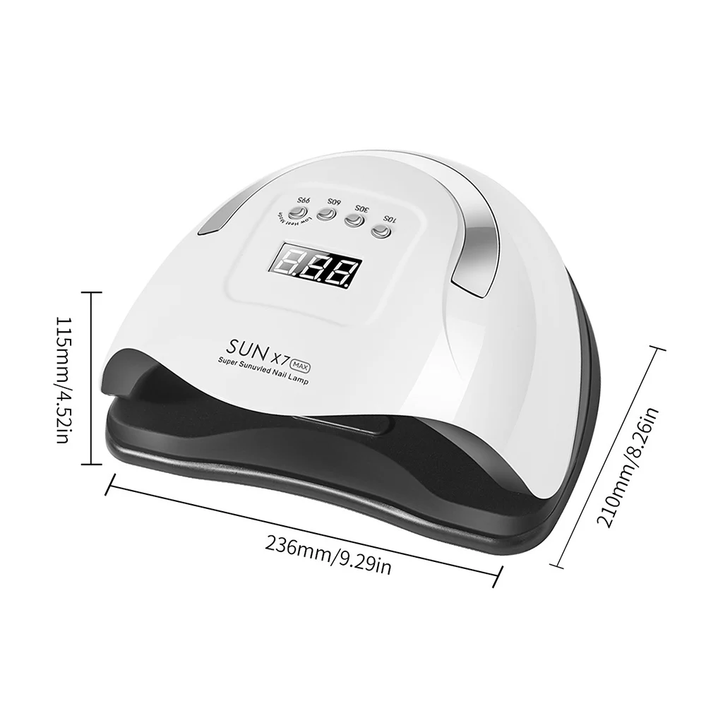 Lâmpada portátil de alta potência para terapia de luz de unha, mão sem escurecimento, lâmpada uv, lâmpada de cura, secagem rápida, manicure, secador de unhas