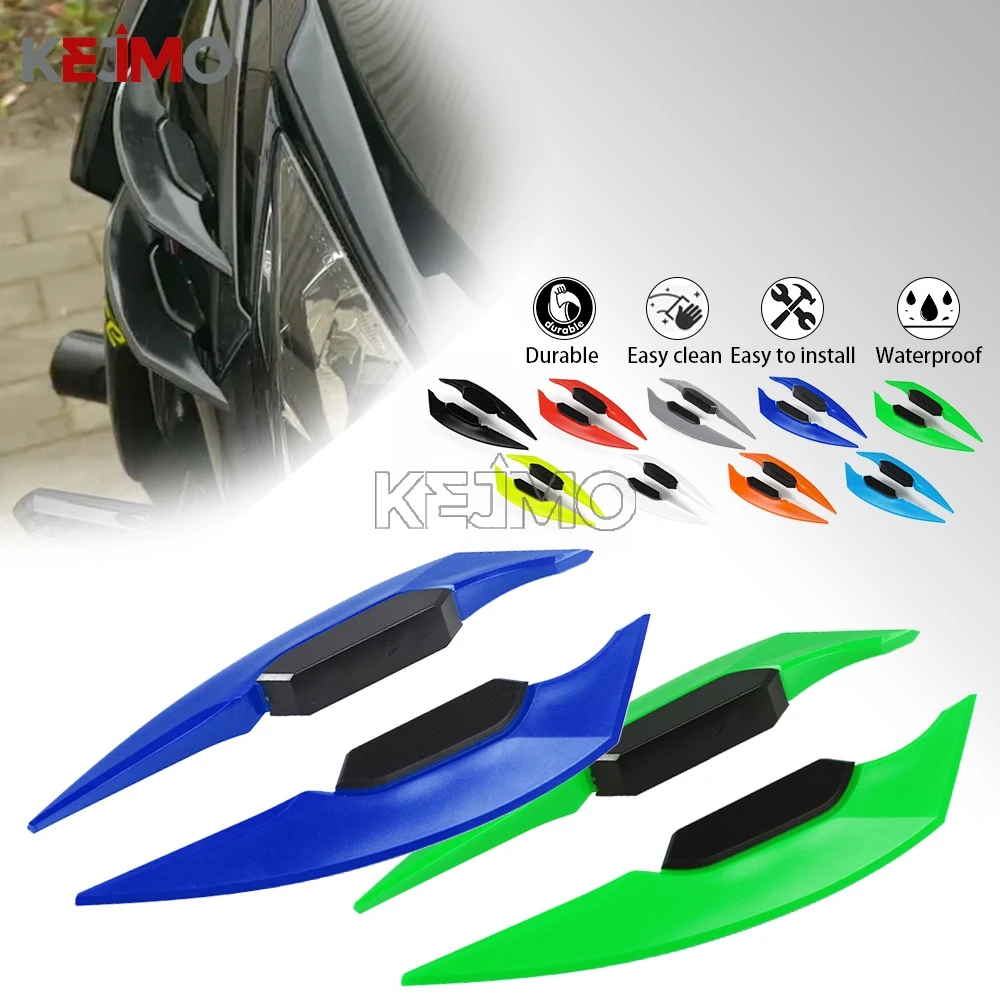 

For Yamaha Tmax 500 2008 2011 FOR Honda Cbr 600 Rr for Kawasaki Z800 Motorcycle Winglets Fairing Side Spoiler Wind Wing Stickers