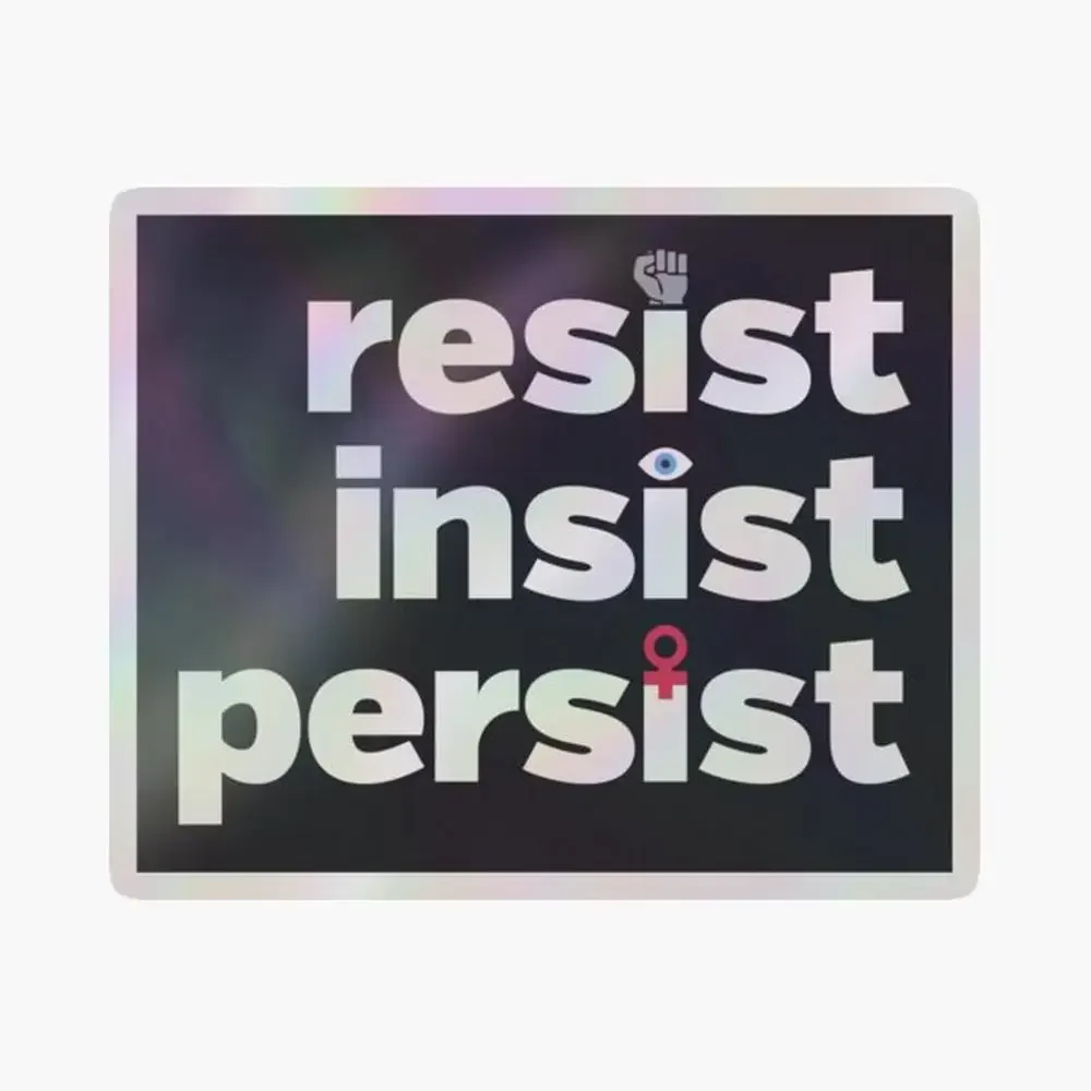 

РЕЗИСТ, ИНСТРУМЕНТ, ВОСЕСТЬ, голографическая наклейка для декора ноутбука, спальни, автомобиля, милый мультяшный арт, модный общественный чемодан