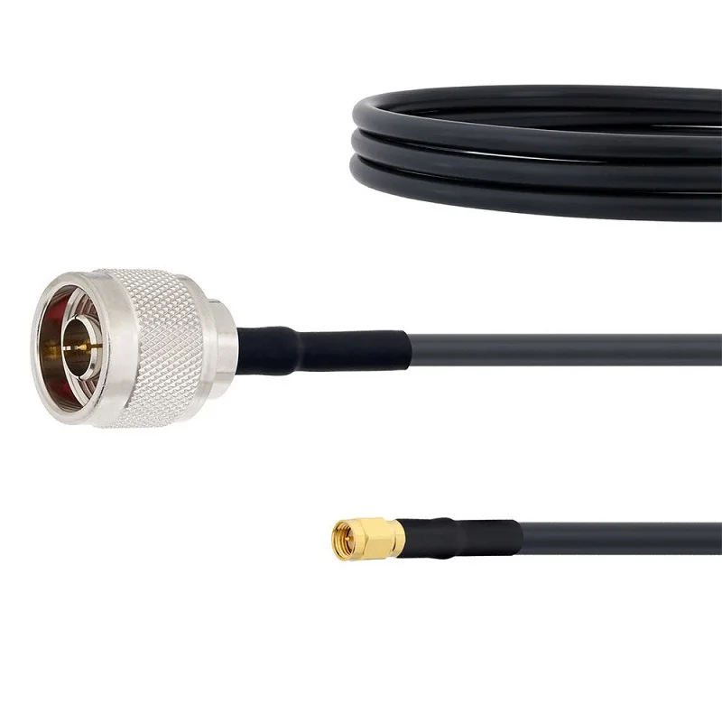 RG58U Coaxial Extension Cable 3ft N Male to SMA Male Antenna Cable Assembly