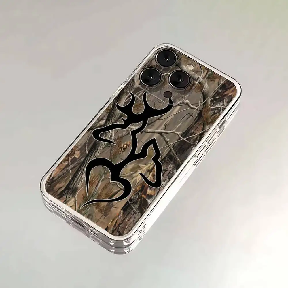 Deer Hunting Camo   Phone Case For iPhone 17,16,15,14,13,12,Pro,Max,Plus,E,SE4,Air,Mini Transparent Cover
