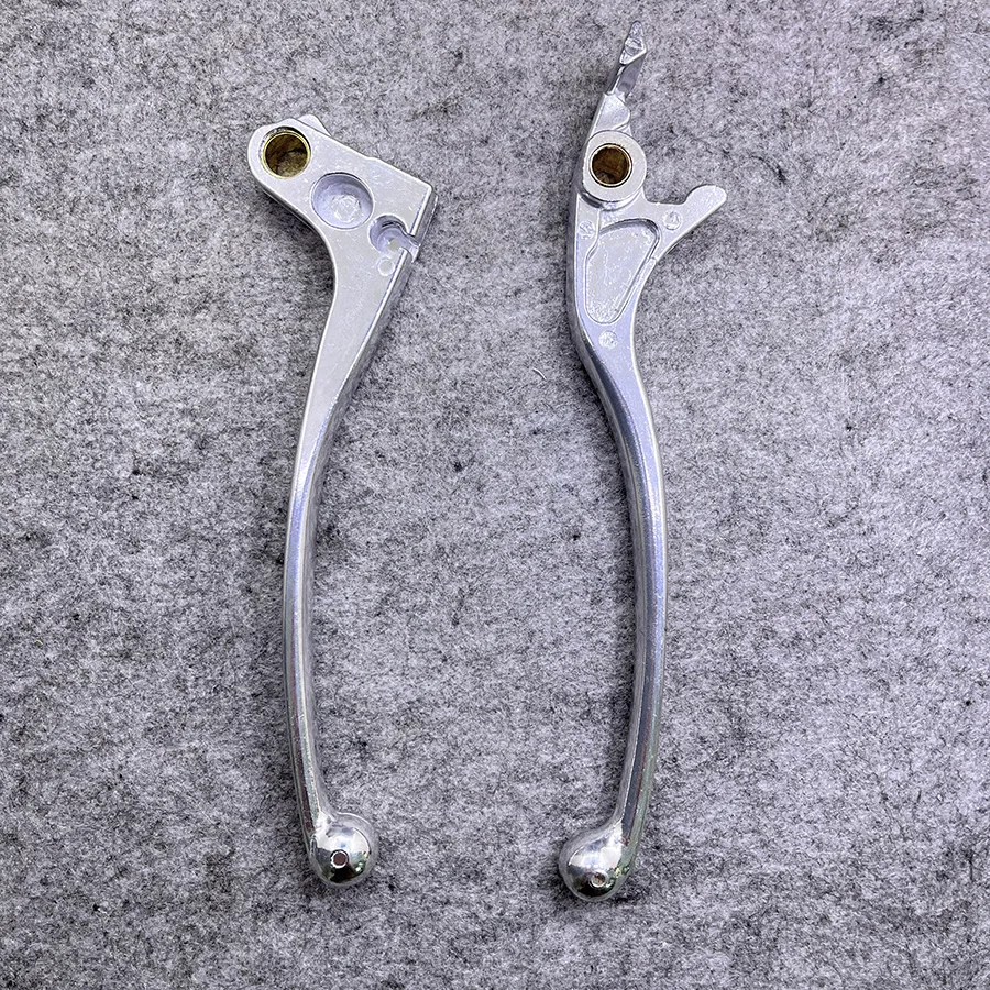 Yecnecty 1 Pair Motorcycle Brake Clutch Levers Chrome Motorbike Parts For Honda Magna 250/750 Shadow 400/750 Steed 400/600