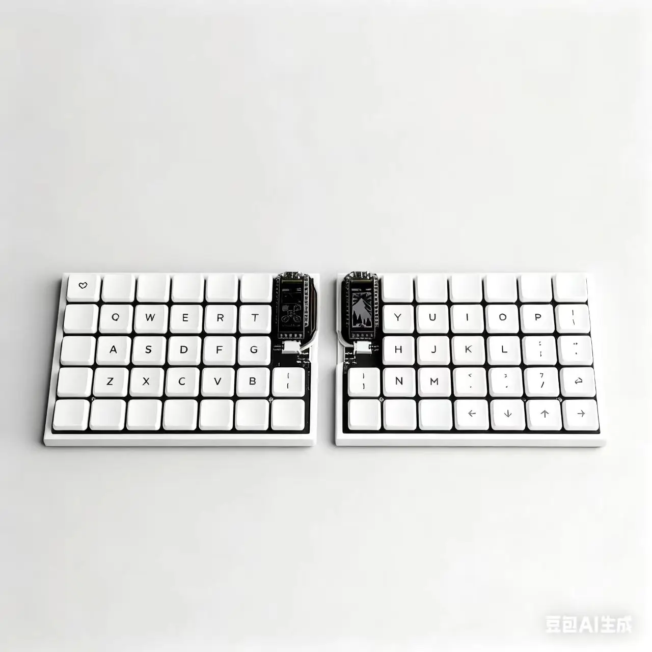 ワイヤレス FelixKeeb Choc V1 オルソリニア スプリットキーボード ZMK